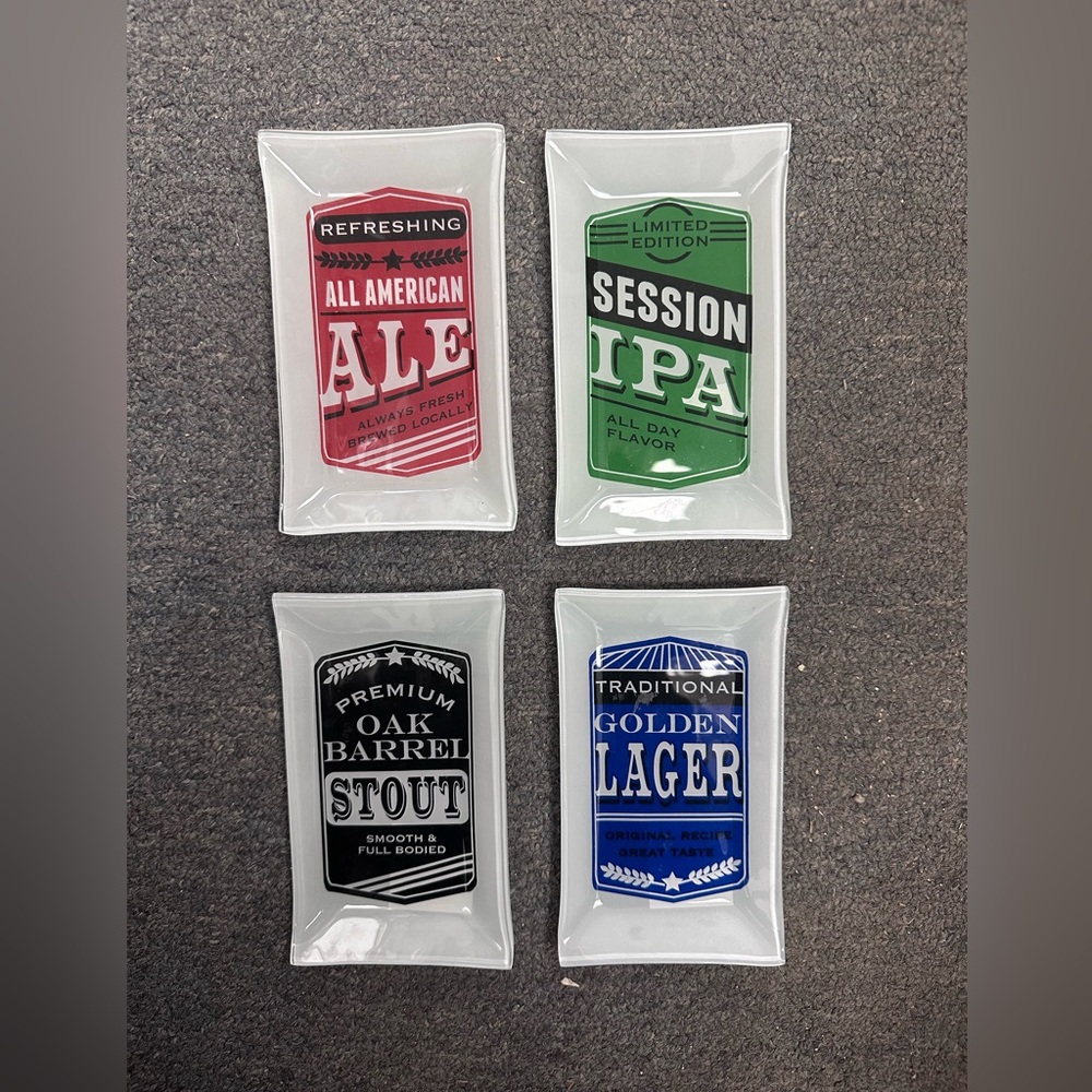 Ale Glass Trinket Trays